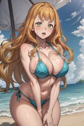 1girls ai_generated bikini black_clover deinacht deinacht_artist mimosa_vermillion only_female