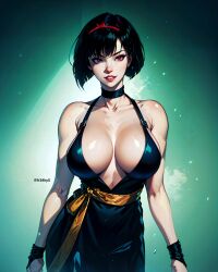 ai_generated big_breasts cleavage demon fr34ky inuyasha yura_of_the_hair