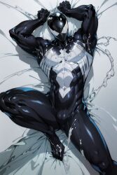 1boy ai ai_generated male male_only marvel marvel_comics solo spider-man spider-man_(series) symbiote venom venom_(marvel)