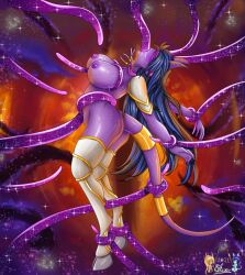 1girls big_breasts blizzard_entertainment draenei eviane lylly original_character purple_hair purple_skin tentacle tentacle_sex thighhighs void_corruption_(warcraft) warcraft world_of_warcraft