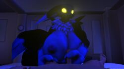 16:9 3d_(artwork) anthro bandai_namco big_breasts big_dom_small_sub breasts digimon digimon_(species) digital_media_(artwork) dominant duo female first_person_view genitals glowing glowing_eyes heartless hi_res human humanoid kingdom_hearts male mammal ok_bruh penis renamon size_difference small_penis source_filmmaker square_enix thick_thighs touching_penis widescreen