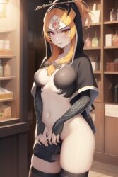 Black Legwear Rule 34 Image