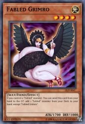 1girls demon_girl duel_monster fabled_grimro flamingsanity parody yu-gi-oh!