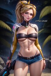 1girls ai_generated curvaceous curvy_body curvy_female diffusionlad female female_focus female_only looking_at_viewer mercy overwatch stable_diffusion voluptuous voluptuous_female