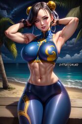 ai_generated chun-li curvaceous curvy_body curvy_figure diffusionlad female female_only hi_res looking_at_viewer solo_female solo_focus stable_diffusion street_fighter street_fighter_alpha voluptuous