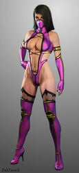 1girls 3d 3d_(artwork) big_breasts black_hair breasts busty cleavage cleavage_cutout clothed clothes clothing edenian female female_focus female_only fit fully_clothed gloves hand_on_hip huge_breasts hybrid large_breasts leotard long_gloves mask mileena mileena_(mk9) monster monster_girl mortal_kombat mortal_kombat_(2011) navel netherrealm_studios pink_clothing pose posing realistic short_hair signature solo tarkatan thighhighs thin_waist voluptuous wide_hips zabzarock