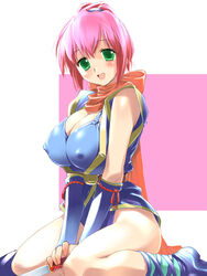 erect_nipples female female_only final_fantasy final_fantasy_five final_fantasy_v hima human lenna_charlotte_tycoon ninja oppai pink_hair solo tagme