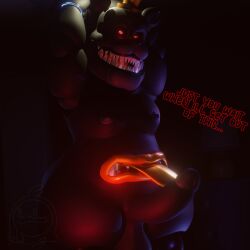 balls bear black_body body chest five_nights_at_freddy's five_nights_at_freddy's_4 hips larger_male male_only nightmare_(fnaf) nipples penis polishbonnie stomach stomach_mouth teeth