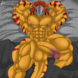 abs big_muscles digimon huge_muscles male muscles muscular non-human pecs penis saixyuniz-xynz wargreymon