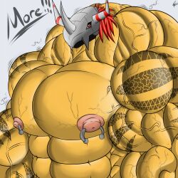 abs big_muscles digimon huge_muscles male muscles muscular pecs saixyuniz-xynz wargreymon