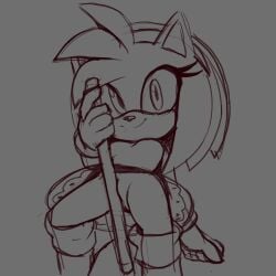 1girls 2d 2d_animation amy_rose animated anthro clothing dress eulipotyphlan female female_only genitals gif grinding hammer handle_bar hedgehog hi_res kerbaru mammal masturbation pussy rubbing rubbing_pussy sega solo sonic_(series) sonic_the_hedgehog_(series) tools