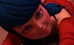 1girls 3d ass_up bottom_up catdad3d_(artist) close_up cropped_image female female_only ladybug_(character) looking_at_viewer marinette_cheng marinette_dupain-cheng miraculous:_tales_of_ladybug_and_cat_noir miraculous_ladybug solo