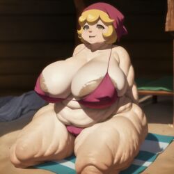 1girls 4k ai_generated amber_eyes anime anthro areola areolae ass bbw beach belly belly_button big_belly big_butt bikini blonde_hair cafeteria_lady cellulite elderly_female fat female gilf granny headscarf highres huge_ass hyper_ass kneeling large_ass large_breasts looking_at_viewer low-angle_view matronai_(artist) navel ninjala nipples nude obese old older_female overweight pinup self_upload ssbbw stable_diffusion swimsuit thick thick_arms thick_ass thick_legs thick_thighs wide_hips