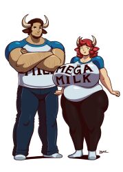 1boy 1girls bbw blazbaros chubby chubby_female clothed couple cow_boy cow_ears cow_girl curvaceous curvy curvy_body curvy_figure curvy_hips curvy_milf curvy_thighs cute dilf duo female hips large_breasts male manly mature_female mature_male mega_milk milf moocow_(blazbaros) muscular muscular_male plump shirt socks thick thick_thighs thighs tits voluptuous voluptuous_female wide_hips