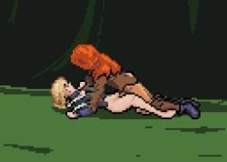 1boy 1boy1girl 1girls 2d animated bandit benedikta_harman bottomless choking criminal dark-skinned_male defeated defeated_villainess female final_fantasy final_fantasy_xvi forest helpless male male/female missionary missionary_position nibbler2345 outdoors outside pixel_animation pixel_art rape sex square_enix straight torn_clothes torn_clothing utter_domination vaginal_penetration vaginal_sex video_game video_games