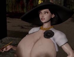 3d 3d_animation alcina_dimitrescu animated bare_breasts big_breasts bouncing_breasts breasts brocobich capcom huge_breasts large_breasts massive_breasts no_sound resident_evil resident_evil_8:_village tagme veiny_breasts video