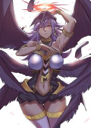 1girls angel dark_skin darklord_ixchel yu-gi-oh!