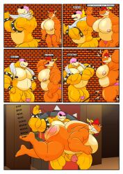 1up 2boys bara bara_tiddies bara_tits big_ass big_butt big_chest big_pecs dragon dragon_himbo gay huge_chest humiliation koopa lucio_soliz male/male male_focus male_only mario_(series) okrizo831 pecs punishment roy_koopa spanking sunglasses super_mario_bros.