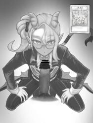 1girls arias_the_labrynth_butler black_and_white butler demon_girl duel_monster yu-gi-oh!