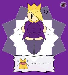 2girls big_breasts clothed female female_only mario_(series) multiple_girls nintendo olivia_(paper_mario) olly_(paper_mario) paper_mario paper_mario:_the_origami_king sorcius_(artist)