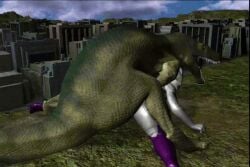 3d akata_(artist) animated building dinosaur giant_(akata) longer_than_30_seconds mp4 no_sound outside outside_sex rape tagme ultraman_(franchise) vaginal_penetration video zoophilia