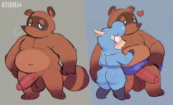 2022 2boys alpaca ambiguous_gender animal_crossing anthro apron apron_only arm_tuft artist_name ass ball_tuft balls ballsack belly big_balls big_butt big_penis bitebox64 blue_eyes blue_fur blush body_fur breath brown_fur butt_grab camelid canid canine cheating_husband chest_tuft clothing cyrus_(animal_crossing) duo elbow_tuft erection freckles furry_balls gay genitals glistening glistening_balls glistening_butt glistening_genitalia glistening_penis gloves_(marking) hand_on_butt heart humanoid_genitalia humanoid_penis infidelity male male/ambiguous male_(lore) male_nipples male_only mammal markings mostly_nude navel nintendo ntr nude nude_male overweight overweight_male penis pompadour presenting presenting_balls presenting_penis raccoon_dog scrotum size_difference solo surprise tanuki testicles tom_nook tuft veiny_penis