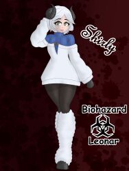 biohazardleonar clothed cute female female_only sheep sheep_girl sheep_horns shirly sole_female solo_female