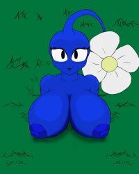 big_breasts blue_pikmin female female_only naked nude pikmin pikmin_(species)