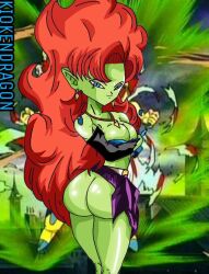 1girls artist_name ass ass_focus ass_up bare_ass bare_breasts bare_legs bare_shoulders bare_thighs big_ass big_butt blue_eyes bojack breasts bubble_ass bubble_butt butt_crack butt_focus curvaceous curvy curvy_female curvy_figure curvy_thighs dat_ass dragon_ball dragon_ball_z dragon_ball_z:_bojack_unbound earrings female green_skin grin grinning grinning_at_viewer holding holding_breast holding_own_breast holding_own_breasts jewelry kiokendragon looking_at_viewer looking_back looking_back_at_viewer looking_pleasured necklace orange_hair pointy_ears race_of_hera ripped_clothing ripped_pants round_ass round_breasts round_butt shiny shiny_ass shiny_body shiny_breasts shiny_butt shiny_shoulders shiny_skin shiny_thighs smile smiling smiling_at_viewer smirk smirking smirking_at_viewer solo thick_ass thick_hips thick_legs thick_thighs thighs torn_clothes torn_clothing torn_shirt voluptuous voluptuous_female watermark zangya