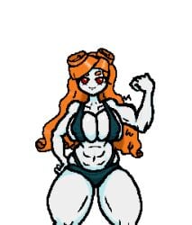 abs anthro big_breasts bikini buff child_bearing_hips flexing hard_nipples huge_ass huge_breasts kingcroc meloetta muscular_female nipple_bulge nipples oc pixel_art pokémon_(species) pokemon pokemon_(species) tagme thick_thighs transparent_background wide_hips