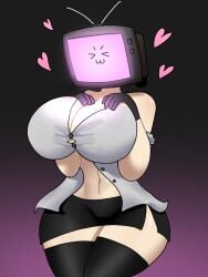 >w< 1girls alternate_version_available big_ass big_breasts breasts female female_only female_solo human_skin object_head only_female screen screen_face screen_head skibidi_toilet solo tagme television television_screen tv tv_face tv_head tv_screen tv_woman tv_woman_(skibidi_toilet) tvwoman tvwoman_(skibidi_toilet) wagerman_232 woman women