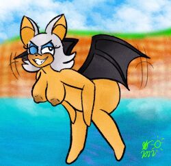 1girls female lewdiverse naked naked_female rouge_the_bat simple_background sonic_(series) sonic_the_hedgehog_(series)