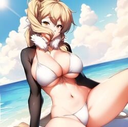 ai_generated anime anime_style beach female oc_character