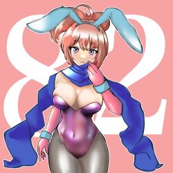 1girls bunnysuit kunoichi ninja red_hair secret_six_samurai_hatsume yu-gi-oh!