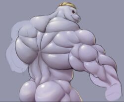 ass back bara barazoku big_muscles huge_muscles kosmonius machoke male male_only muscles muscular muscular_male pok&eacute;mon_(species) pokemon pokemon_(species)