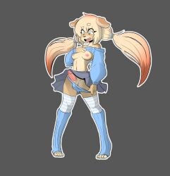 1futa 2020 absurd_res absurdly_long_hair accessory amhidden animal_humanoid anthro baby_blue_clothing baggy_clothing balls balls_in_clothing balls_in_panties balls_in_underwear bangs beige_hair bird_dog blue_and_white blue_clothing blue_legwear blue_panties blue_socks blue_underwear bottomwear breasts bulge canid canine canis cel_shading clothed clothing clothing_lift crop_top crop_top_sweater cute_expression cute_eyes dickgirl digital_drawing_(artwork) digital_media_(artwork) domestic_dog english_text erect_nipples erection erection_under_skirt feminine_pose flaccid floppy_ears full_body fur futanari genitals girly golden_retriever gradient_hair grey_background grey_bottomwear grey_clothing grey_skirt gynomorph hair hair_accessory hair_tie happy hi_res humanoid humanoid_genitalia humanoid_penis hunting_dog intersex leg_warmers legwarmers legwear lgbt_pride long_hair looking_at_viewer mammal mammal_humanoid midriff model_sheet multiple_angles navel nipples off_shoulder open_mouth orange_body orange_eyes orange_fur orange_hair outline panties panties_bulge panties_down partially_clothed pawpads paws penis penis_peek pink_nipples pink_pawpads pink_penis pleated_skirt png poking_out presenting presenting_breasts presenting_penis pride_colors raised_clothing raised_sweater raised_topwear retriever shaded shirt signature simple_background skirt skirt_lift slim small_breasts smile solo spread_legs spreading standing standing_on_toes striped_legwear sweater sweater_lift tail tan_body tan_fur tan_hair text thick_outline thigh_highs topwear transgender_pride_colors twintails underwear underwear_down valence_kyrie white_outline yellow_eyes