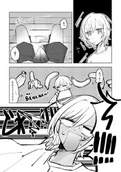 1futa 1futanari banana boner comedy female_to_futa funny futa futa_only futanari futanari_transformation gender_transformation hinomori_shiho manga meme monochrome project_sekai