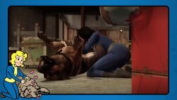 3d animal_penis animated bethesda bethesda_softworks blowjob canine dogmeat fallout fallout_4 female knot mp4 no_sound nora_(fallout_4) oral softworks tagme vault_dweller vault_suit video zoophilia