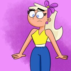 aged_up animated big_breasts breast_expansion breasts_bigger_than_head butt_expansion chloe_carmichael huge_breasts olerr shocked_expression tagme the_fairly_oddparents thick_thighs