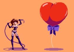 animated balloon balloon_fetish dominant_female gif pixel_art popping tagme whip zonked-eye