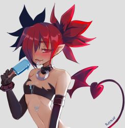 breasts disgaea disgaea_1 etna flat_chest ice_cream nippon_ichi_software puffphox skimpy_clothes small_breasts succubus succubus_costume succubus_tail succubus_wings