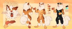 2022 animal_genitalia anthro arcanine arsauron balls canid canine clothed clothing digital_media_(artwork) generation_1_pokemon genitals greame hi_res male male_only mammal model_sheet nintendo open_mouth pokemon pokemon_(species) sheath solo teeth tongue windie