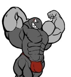 2017 abs alpha_channel alternate_species animate_inanimate anthro balls_outline banzai_bill biceps big_muscles bulge bullet_bill clothed clothing flexing_bicep genital_outline grey_body humanoid humanoidized lovelierfreak male mario_(series) muscular muscular_humanoid muscular_male navel nintendo no_visible_genitalia non-human pecs penis_outline portrait red_clothing red_underwear sharp_teeth simple_background solo teeth three-quarter_portrait toony transparent_background underwear underwear_only