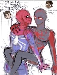 gay gay_domination gay_sex marvel miles_morales miles_morales_(playstation) nsfw peter_parker sp1r4l_st4tlc spider-man spider-man:_miles_morales_(ps5) st4tic yaoi