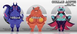 big_breasts breasts goodra huge_breasts justkindofhere meowscarada pawmot pokémon_(species) pokemon pokemon_(species) pokemon_sv thick_thighs wide_hips