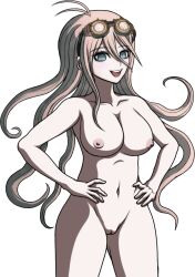 accurate_art_style cheeeeeeeeeeeeen completely_nude danganronpa danganronpa_v3 female_only iruma_miu nipples pussy sprite_edit straight_hair transparent_background