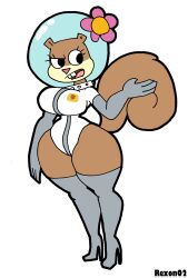 alpha_channel anthro big_breasts female female_focus female_only furry furry_only leotard nickelodeon rexon02 sandy_cheeks spongebob_squarepants squirrel tagme tail thick_thighs transparent_background