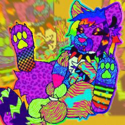 absurd_res anatomically_correct anatomically_correct_genitalia anatomically_correct_penis animal_print armband ass balls bedroom_eyes big_balls big_penis blurred_background bone bracelet bright_colors canid canine canis checkered clothing cluttered_design collar detailed detailed_background domestic_dog extreme_color eyelashes eyestrain feet feral feral_with_hair feralmunchies foot_focus footwear fur genitals gradient hair hi_res huge_balls huge_cock hyper hyper_balls hyper_genitalia hyper_penis ibispaintx jewelry leopard_print leopard_spots licking licking_lips male mammal multicolored_body multicolored_ears multicolored_fur multicolored_hair multicolored_tail multicolored_teeth narrowed_eyes neon pattern_(disambiguation) penis pixelated presenting presenting_hindquarters presenting_penis psychedelic seductive simple_background socks solo solo_male sparkledog spiked_bracelet spiked_collar spikes spots star stitch_(sewing) stripes tail textured textured_background these_eddibles_aint_shi- tongue tongue_out undead zebra_print zombie