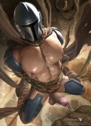 1boy 2023 abs balls bara barazoku biceps big_balls big_penis din_djarin erection gay helmet male male_focus male_nipples male_only mandalorian manly milking_tentacles muscles muscular muscular_arms muscular_legs muscular_male muscular_thighs nipples penis penis_milking solo solo_male star_wars tentacle_milking the_mandalorian vein veiny_penis ydendraws