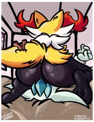 anthro big_ass braixen eeveelution faceless_character facesitting fox furry furry_only furry_tail glaceon pokémon_(species) pokemon pokemon_(species) pokemon_dppt pokemon_on_pokemon pokemon_only pokemon_xy